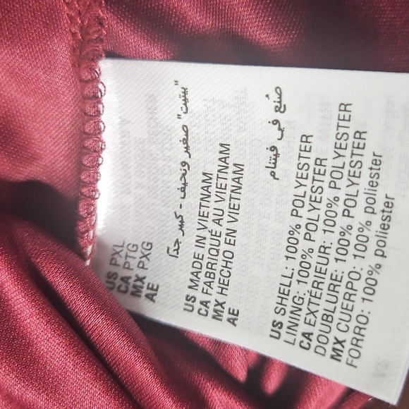 JM Collection Elegant Burgundy Women's Top - Picture 6 of 9